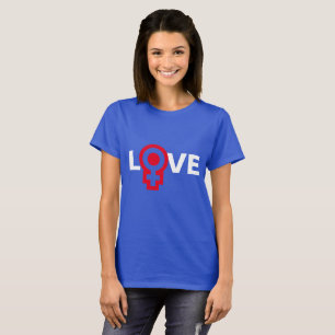 Camiseta LOVE Código de género femenino personalizable oscu