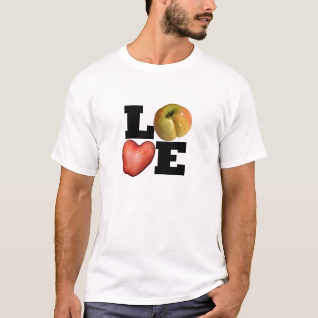 Camiseta LOVE Colección Potato Corazón Hombres Tee (Anverso)
