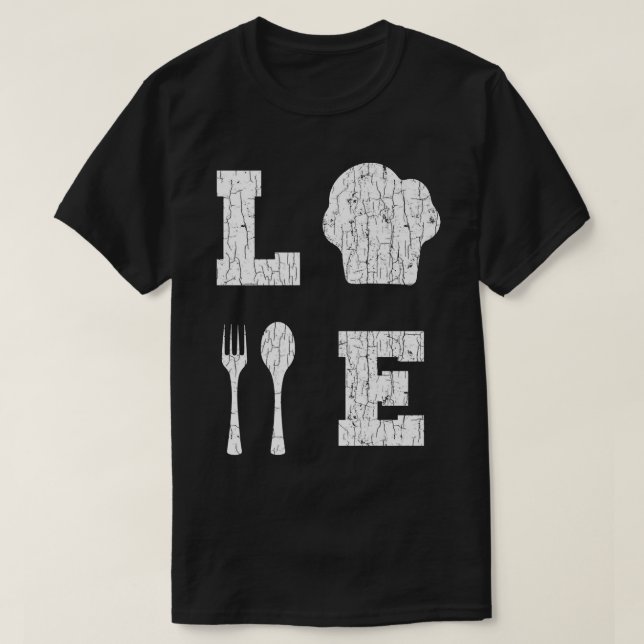 Camiseta Love Cooking Funny Cook Chef Graphic (Diseño del anverso)