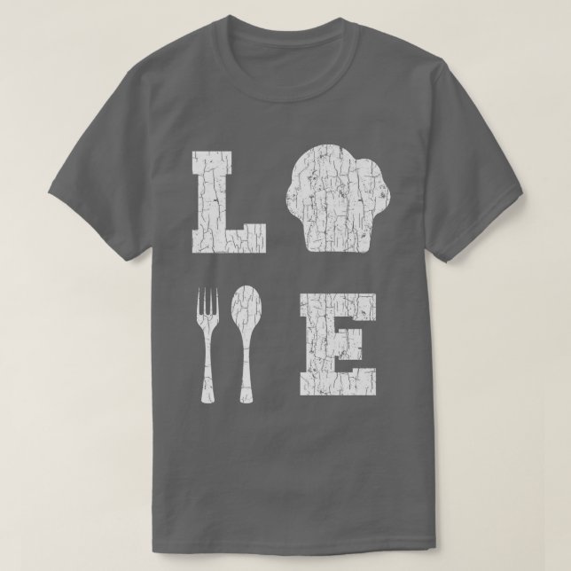 Camiseta Love Cooking Funny Cook Chef GraphicT-Shirt (Diseño del anverso)