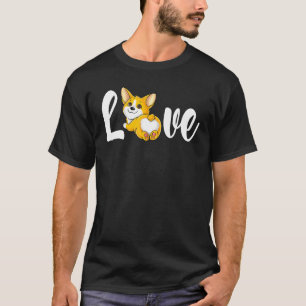 Camiseta Love Corgi Mama Curte Puppy Butt Dog Mothers Da