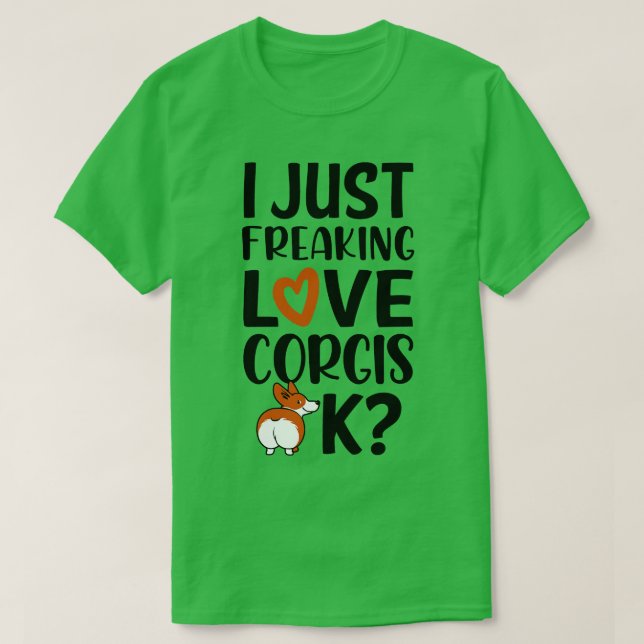 Camiseta Love Corgis 1 (Diseño del anverso)