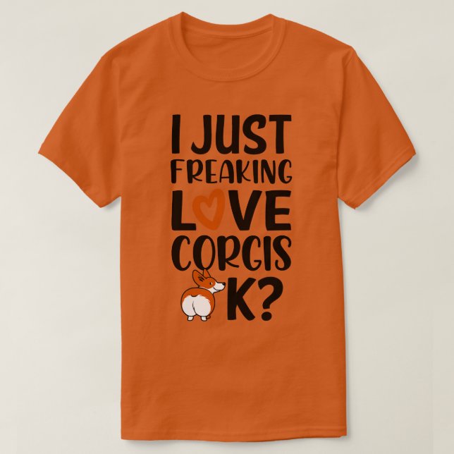Camiseta Love Corgis 1 (Diseño del anverso)