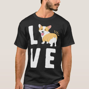 Camiseta Love Corgis Heart Welsh Puppy Dog Sitter