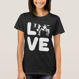 Camiseta Love Cow Dairy Farmer Farm Animal Premium