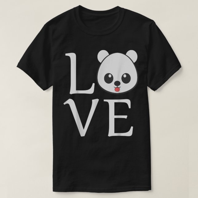 Camiseta Love Cute Bear (Diseño del anverso)