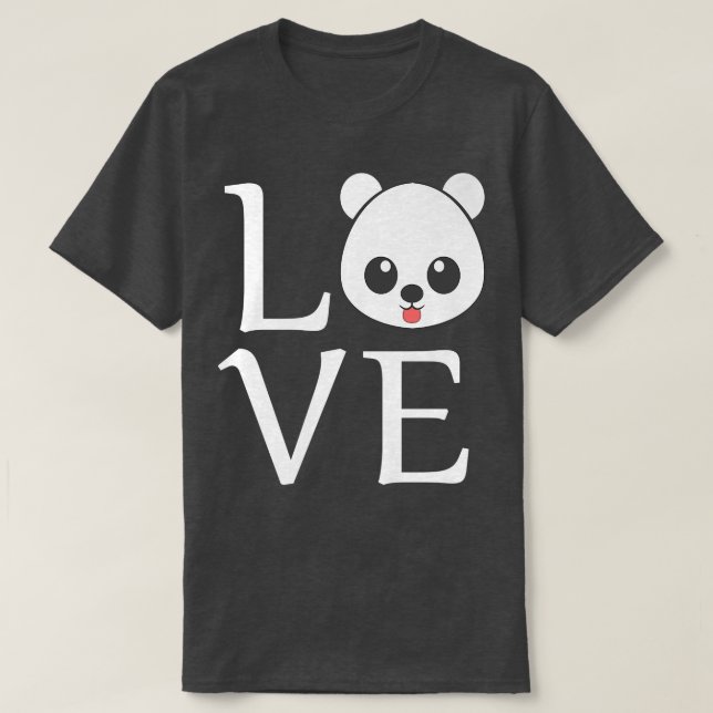 Camiseta Love Cute Bear Premium 1228 (Diseño del anverso)