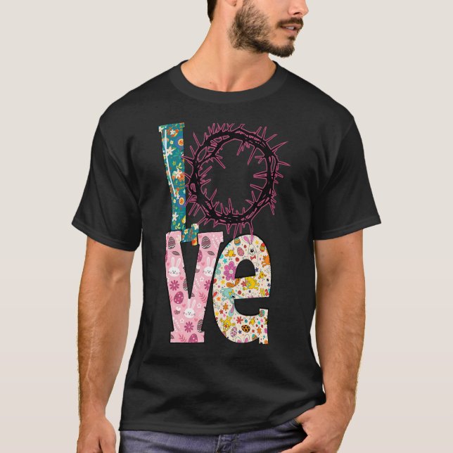 Camiseta Love Cute Bunny Easter Day 1 (Anverso)