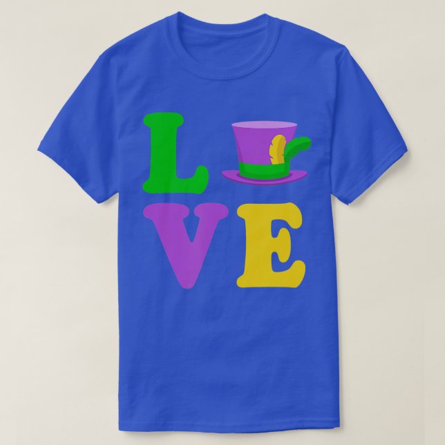 Camiseta LOVE Cute Estilo Simple Mardi Gras 2022 Nueva Orle (Diseño del anverso)