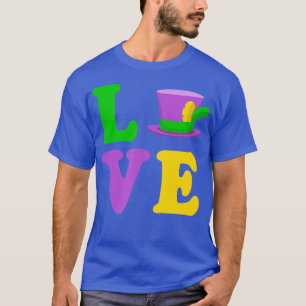 Camiseta LOVE Cute Estilo Simple Mardi Gras 2022 Nueva Orle