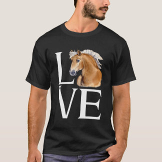 Camiseta Love Cute Haflinger Horse