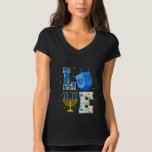 Camiseta LOVE Cute Hanukkah Chanukah Dreidel Menorah Hombre<br><div class="desc">Este es un gran regalo para tu familia,  amigos durante las vacaciones de Hanukkah. Estarán encantados de recibir este regalo de usted durante las vacaciones de Hanukkah.</div>