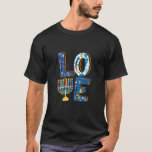 Camiseta LOVE Cute Hanukkah Decoraciones Dreidel Menorah Ch<br><div class="desc">LOVE Cute Hanukkah Decoraciones Dreidel Menorah Chanukah 1.</div>