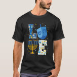 Camiseta LOVE Cute Hanukkah Decorations Dreidel Menorah Cha<br><div class="desc">LOVE Cute Hanukkah Decorations Dreidel Menorah Chanukah.</div>
