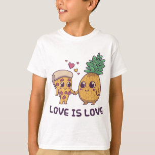 Camiseta Love Cute Pride Pizza