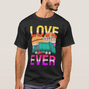 Camiseta Love Dad siempre Retro Heart Sunset Reycling Trash