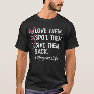 Camiseta Love Daycare Provider Childcare Appreciation