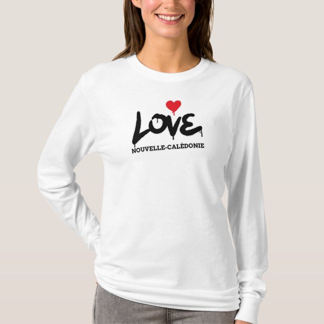 Camiseta Love de Nouvelle-Calédonie (Anverso)