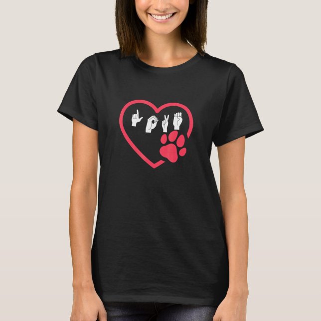 Camiseta Love Deaf Dog (Anverso)