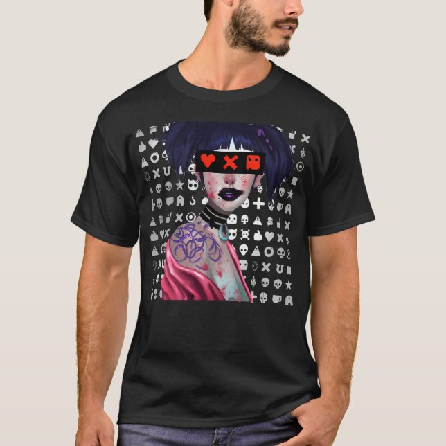 Camiseta Love Death Robots Estilo Chica (Anverso)