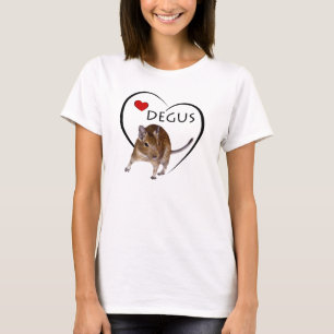 Camiseta Love Degus Tee (para colores claros)