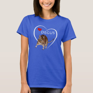Camiseta Love Degus Tee (para colores oscuros)