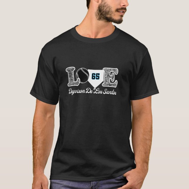 Camiseta Love Deyvison De Los Santos Miami Baseball MLBPA (Anverso)
