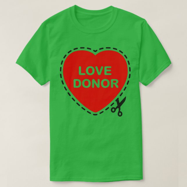 Camiseta Love Donor (Diseño del anverso)