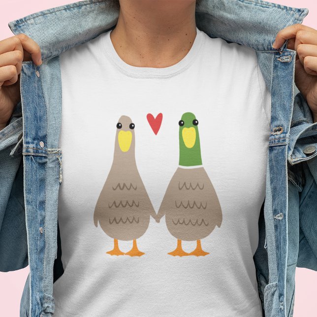 Camiseta Love Ducks Cute Valentine (Subido por el creador)