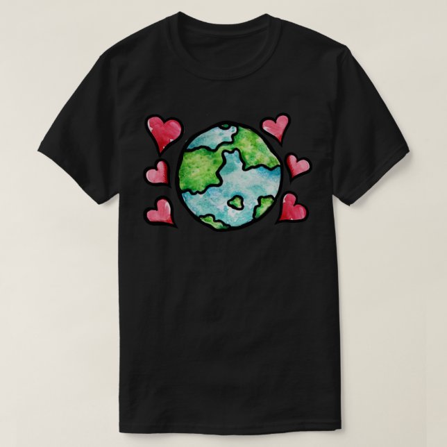 Camiseta Love Earth (Diseño del anverso)