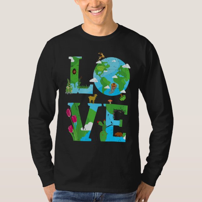 Camiseta Love Earth Day 2022 Planet Environmental We Love E (Anverso)