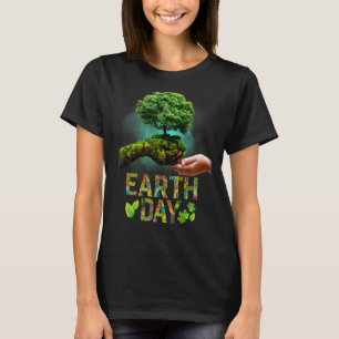 Camiseta Love Earth Day Environmental Protection Save Tree