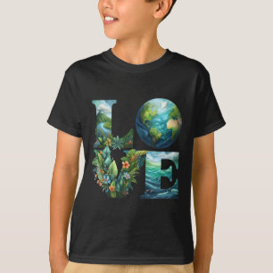 Camiseta Love Earth Day Planet Nature 2025 Environmental Ec
