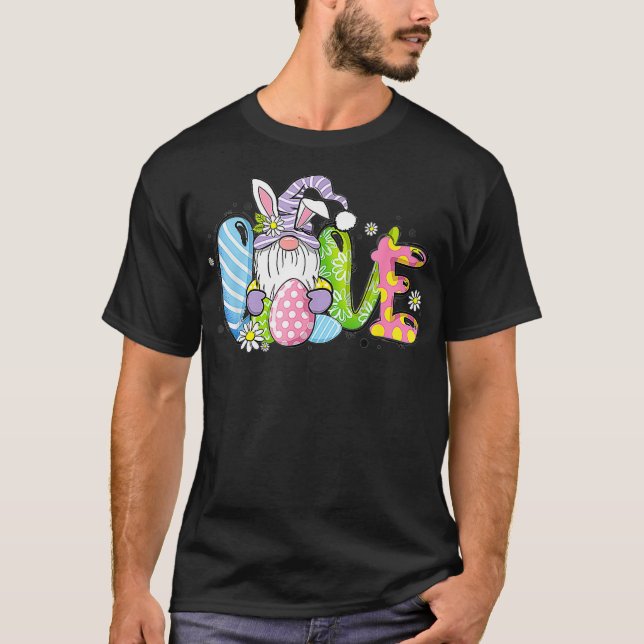 Camiseta Love Easter con Gnomie Funny Gnome Easter Squad F (Anverso)