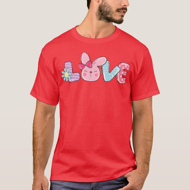 Camiseta Love Easter retro (Anverso)
