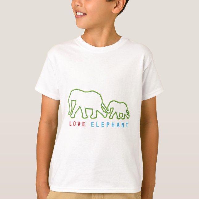 Camiseta Love Elephant (Anverso)