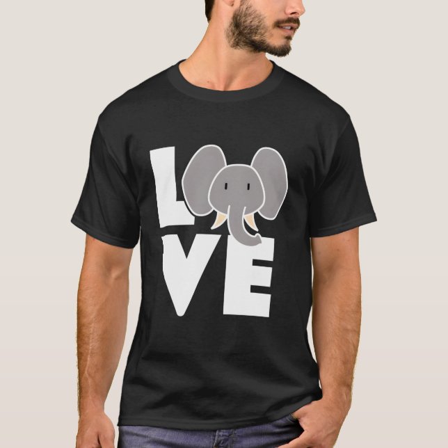 Camiseta Love Elephants Elephant Elephant (Anverso)