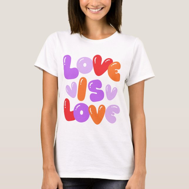 Camiseta Love es love (Anverso)