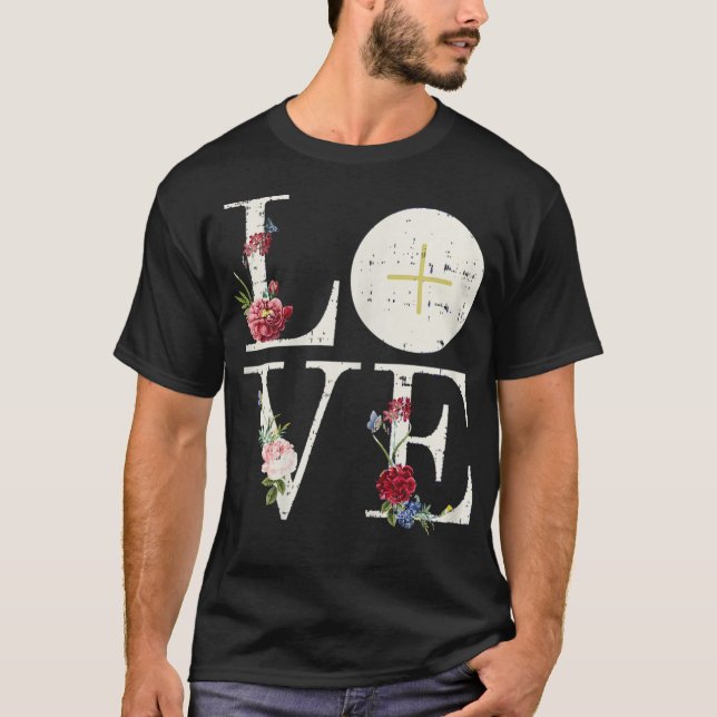 Camiseta Love Eucharist First Holy Communion Christian Cath (Anverso)
