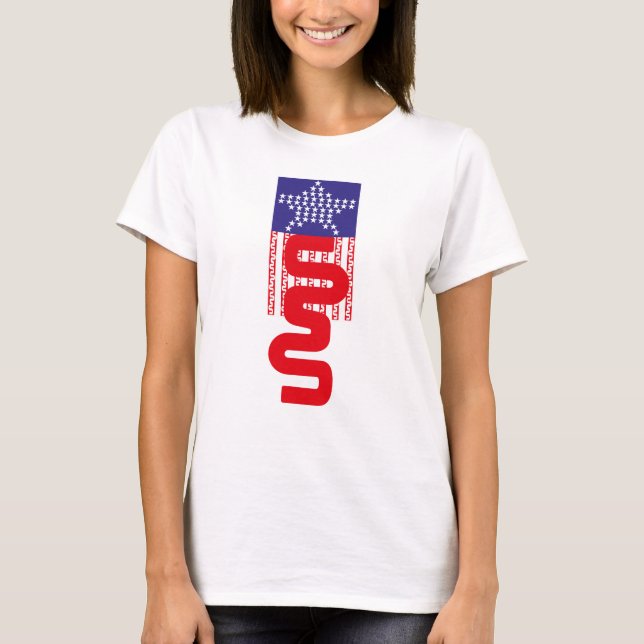 CAMISETA LOVE EXPERIMENTAL USA FLAG STARS BY MASANSER (Anverso)