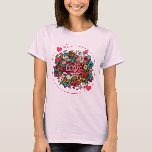 Camiseta Love Explosion valentine day  (Anverso)
