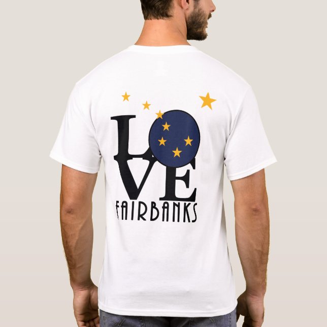 Camiseta LOVE Fairbanks Alaska (Reverso)