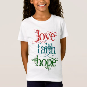 CAMISETA LOVE FAITH HOPE