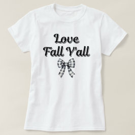 Camiseta Love Fall Y | Hojas otoñales | Caída Cuta