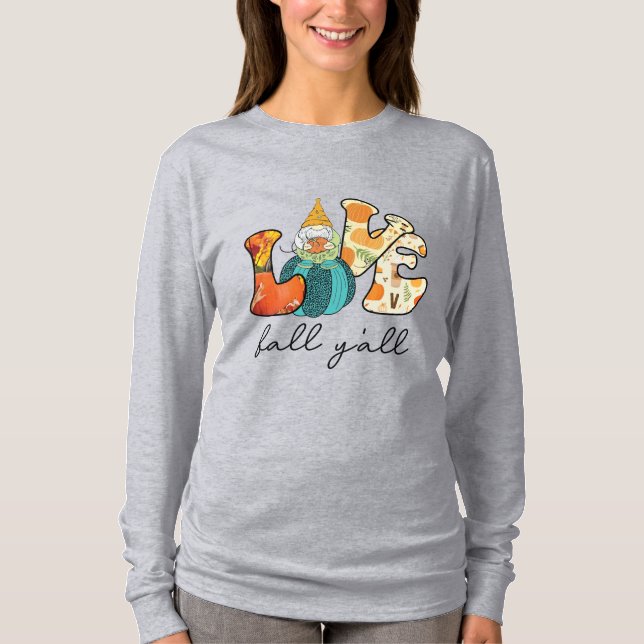 Camiseta Love Fall Y'all (Anverso)