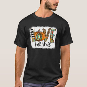 Camiseta Love Fall Y'all Pumpkin Fall Sale de otoño Thanks