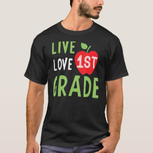 Camiseta Love First Grado Happy Fall Acción de Gracias a la