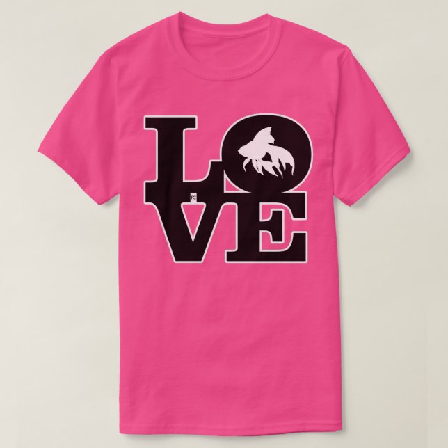 Camiseta Love Fish (Diseño del anverso)