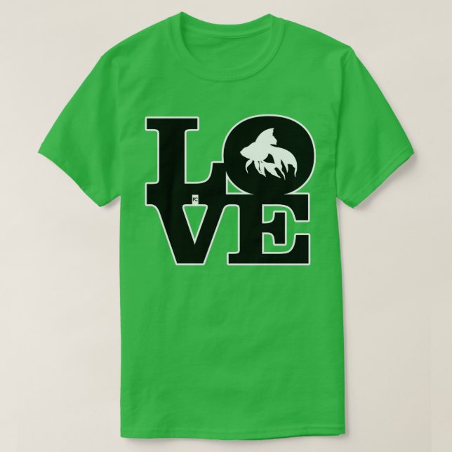 Camiseta Love Fish Classic TShirt (Diseño del anverso)