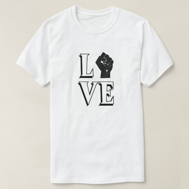 Camiseta LOVE Fist T-Shirt (Diseño del anverso)